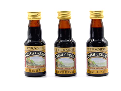 3 x Esencia Irish Cream 25ml – Quality Essences, No Contiene Alcohol