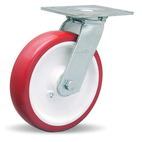 8" Hamilton (S-MS-8NF) Medium Service Swivel Caster Poly-Tech® Wheel