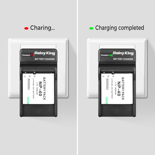 Battery Charger for Casio NP40/NP-40 and Exilim EX-Z400, EX-FC100, EX-FC150, EX-P505, EX-P600, EX-P700, Zoom EX-Z100, EX-Z1000, EX-Z1050, EX-Z700, EX-Z750, EX-Z850, Replacement for BC-31L Charger