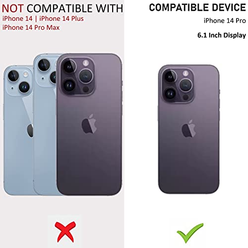 Image of VJS Back Cover Case Designed for Apple iPhone 14 Pro [6.1 inch] - Transparent, Soft Flexible TPU, Shockproof, Camera Bump, Clear and Military-Grade Drop Protection