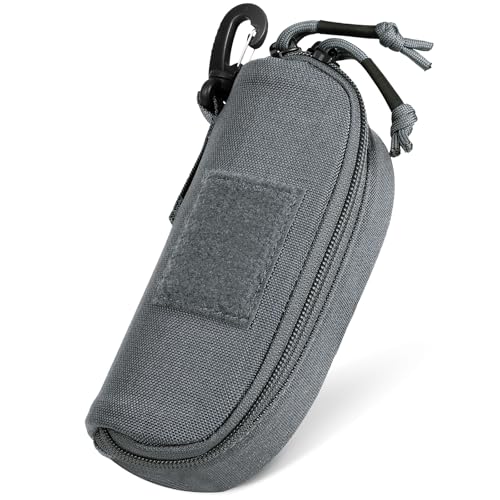 Image of Tactical Molle Glasses Case, Shockproof Eyeglass Pouch, Sunglass Case Hard Shell Protects Glasses