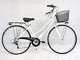 telaio acciaio taglia 46 Daytona bicicletta da donna bici da passeggio city bike 28 trekking cambio 6v colore bianco