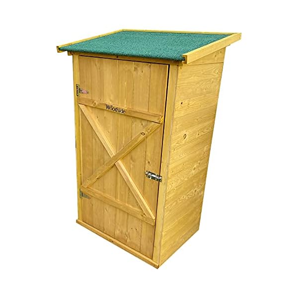 Woodside Wooden Garden Storage Cupboard Outdoor Garden Tool Store Shed