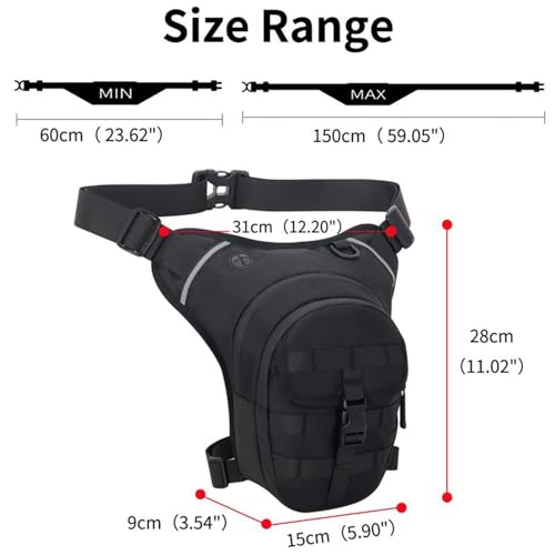 Bolsa de pierna para Yamaha MT09 MT07 impermeable y ajustable 3