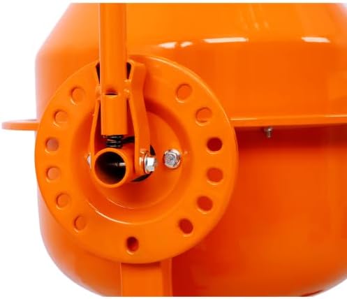 3 CU FT Electric Cement Mixer, 1/3 HP Portable Electric Concrete Mixer Machine with Wheel and Stand, 120V Motor Portable Power Cement Mixers for Mortar, Stucco and Fodder