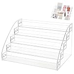 EVTHUR 5-Tier Acrylic Greeting Card Display Rack,Card Stands For Display,Nail Polish Rack Storage Box,Suitable For Greeting Cards, Cards, Nail Polish And Cosmetics.