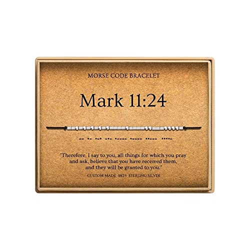 Bracelet d'encouragement pour femme avec verset de la Bible