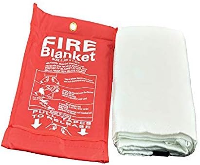MafraFire Blanket, Fiberglass Fire Flame Retardent Emergency Surival Fire Shelter Safety Cover for Flame Retardance and Escape in the Event of a Fire in a Kitchen, Car or Camping.