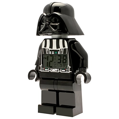 Lego Star Wars 9002113 - Despertador digital con alarma LED para niños, diseño de Darth Vader