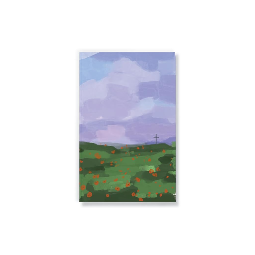 DENIKPoppy Field Classic Layflat Notebook, 8.25-inch Length, Office and School Supplies