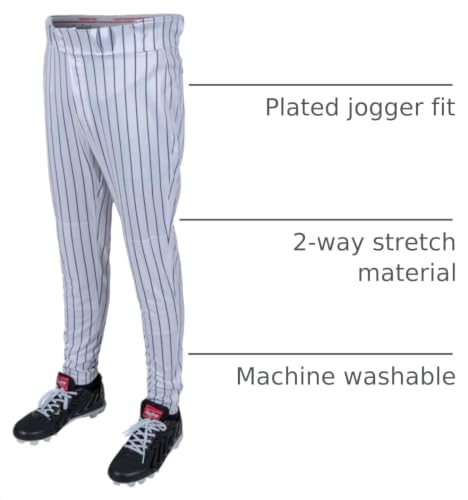 Image of Rawlings | Boy's Pro 150 Series Baseball Pants | Pro Taper Fit | Youth Sizes | Pinstripe | Multiple Colors