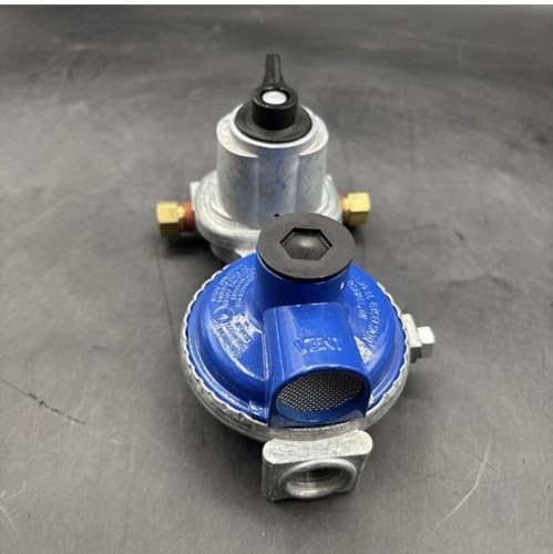 MEGR-253L Two-Stage Automatic Gas Regulator with Brass Fittings and Hexagonal Adjustment