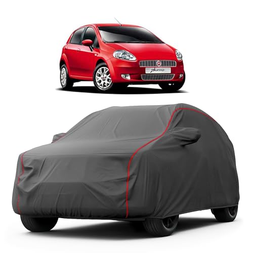 Image of Heavy-Duty Car Cover for Compatible with Fiat Punto (2009 to 2025 All Models) Deluxe Car Protection Cover - Waterproof & UV-Resistant All-Season Exterior Protection