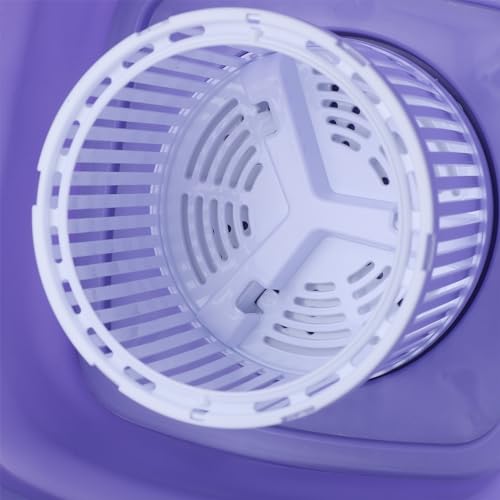 Mini machine à laver 9L portable violette avec essorage USB 5V - 7