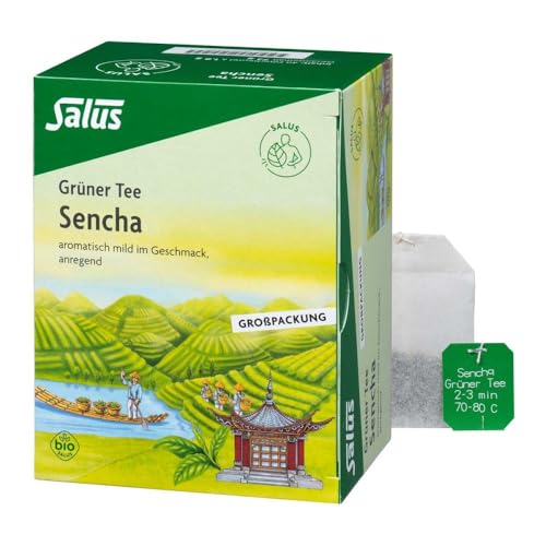 Produktfoto von GRÜNER TEE Bio Salus Filterbeutel Grosspackung 40 St