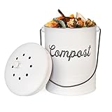 AuldHome Design Kitchen Compost Bin for Countertop |...