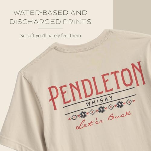 Image of Pendleton Men's Graphic T-Shirt, 100% Cotton Short Sleeve Tee, Soft Water-Based Print Casual Shirt, Crew Neck