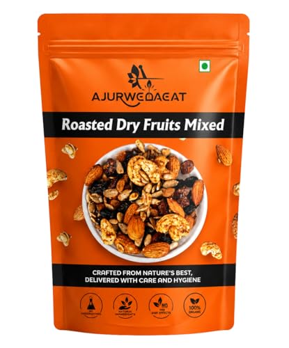 AJURWEDAEAT Roasted Dry Fruits Mixed | Premium Healthy Nuts & See...