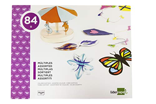 BLOC TRABAJOS MANUALES LIDERPAPEL MULTIPLE 240X315MM 84 HOJAS COLORES SURTIDOS ✅