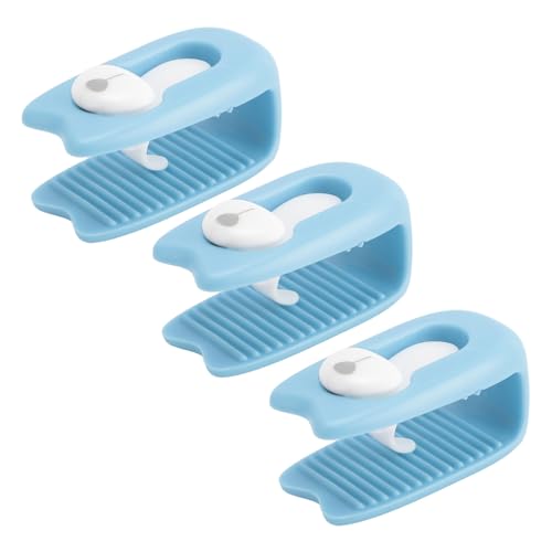 JAOCDOEN Blanket Fasteners Down 12PCS Duvet Clips Prevent Shifting Comforter Fasteners Plastic Clamp for Down Quilt Blanket Bed Sheet (Blue)