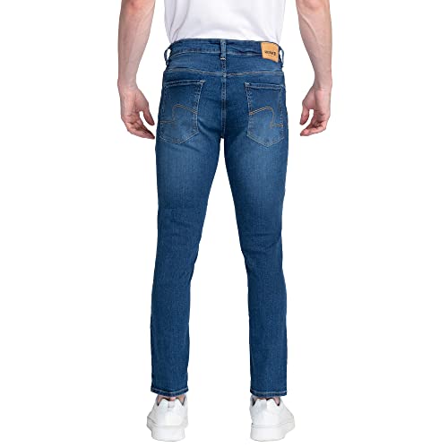 Image of Spykar Men's Kano Slim Fit Mid-Rise Jeans (Ankle Length)