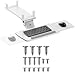 Produktbild Maclean Tastaturablage Untertisch mit Mausablage | Höhenverstellbar Neigbar Drehbar | Ergonomische Halterung für Schreibtisch bis 5kg | Tastaturhalter aus Stahl und Kunststoff (Weiß)