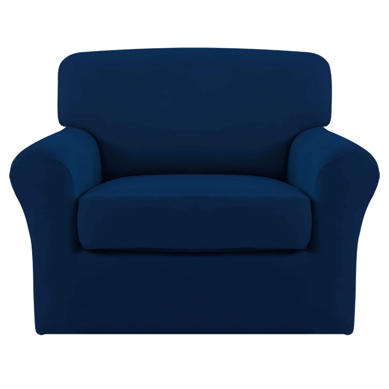 Easy-Going 2 Pieces Stretch Sofa Slipcover for Armchair Washable