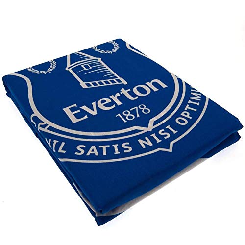 Everton Single Duvet Set Reversible Pulse Fan Blue New Official Licensed Product