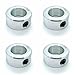 Four (4) 3/4" Bore Zinc Plated Steel Shaft Collars w/Set Screw