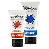 ¿ES EFECTIVO? Sí, porque además de protegerlo, tiene una acción ANTIDESLIZANTE gracias a su específica e innovadora formulación. Evita la decoloración del tatuaje y mantiene su belleza intacta.
