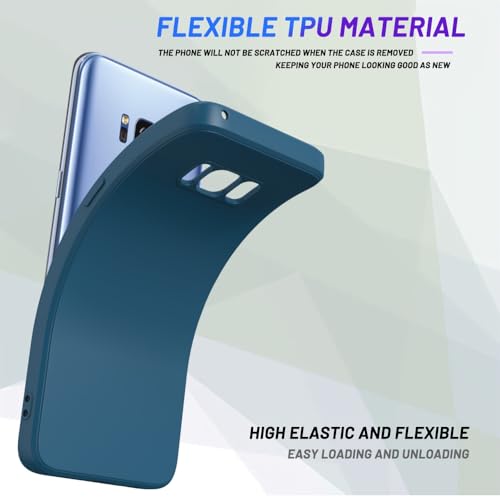 Image of for Samsung Galaxy S8 Case Dark Blue, Scratch Resistant with Soft Touch, Slim Thin Phone Cover for Samsung Galaxy S8