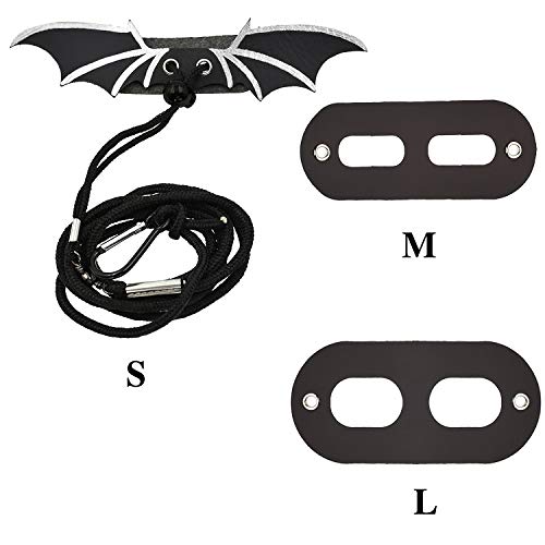KUDES Adjustable Bearded Dragon Leather Harness Leash (S,M,L,3 Pack) with Cool Wings for Lizard Reptiles Amphibians and Other Small Pet Animals (Silver) - Thumbnail 2