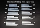 WellieSTR (10 Different Size) Wonmen Watch Strap Template Set