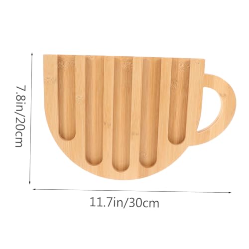 Porte-dosettes café en bois naturel : support vertical et étagère de rangement compacte