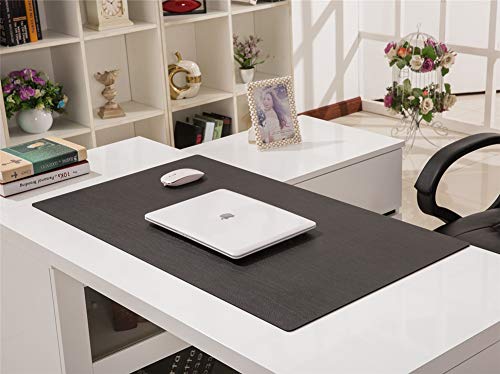 Cuir Table Mat Hydrorésistant Epais 3.5mm | Tapis de Souris XXL - 2
