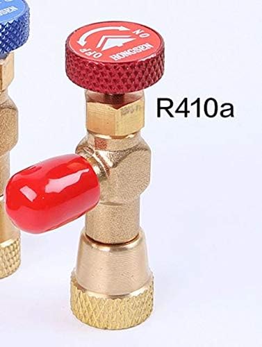 HS-1221 R410A Refrigeration Charging Adapter,Air conditioning charging valve 1/4" SAE Male to 5/16"SAE Famale Safety Adaptor