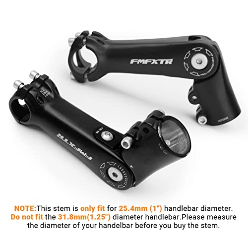 Himiway 25.4Mm Adjustable Stem 0~90 Degree 110Mm Bike Stem For 25.4Mm Handlebars, Aluminum Alloy Mtb Stem Suitable For Most Mountain Bike, Road Bike, City Bike, Bicycle #TOP4