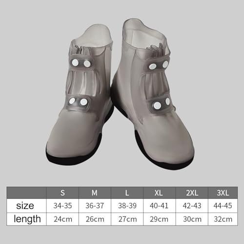 Cubrezapatos impermeables 3XL grises y protectores plegables para zapatos de exterior 3