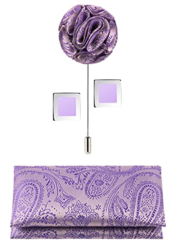 Image of Tie G .5pcs Tie set in a gift box : Tie sets : Solid color Neck tie,Satin Bow tie,Pocket Square, Lapel, Cuffs link