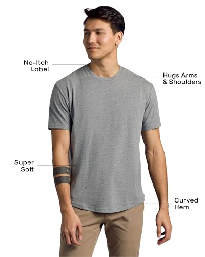 Image of True Classic Mens T-Shirts - Curved Hem or Pocket Tee, Mens Drop Cut Lounge /Sleep or Heavyweight Tshirt