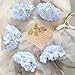 Tifuly Hydrangea Artificial Flowers -12 pcs Realistic Fake Hydrangea Silk Flowers with Stems Faux Hydrangea Flowers Heads for Office Home Party Wedding Centerpiece DIY Floral Decor(Sky Blue)