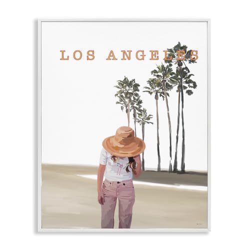 Trendy Summer Girl Los Angeles, 24 x 30 Inch Framed Giclée Print