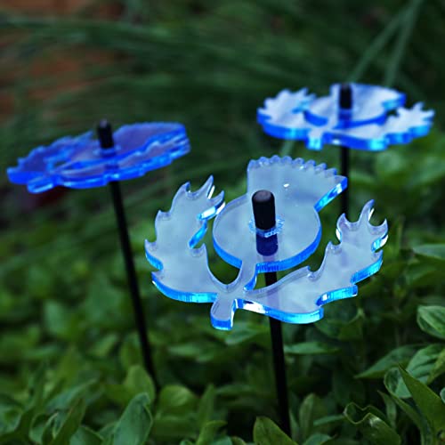 SunCatcher Garden Decor Ornaments Scottish Thistles Set of 3 Garden Stake 25cm/10'' high Indoor Outdoor Yard Accessory Great Gardeners Gift
