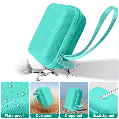 Funda para cámara digital compatible 5.08x3.94x2.36 in verde miniatura 5