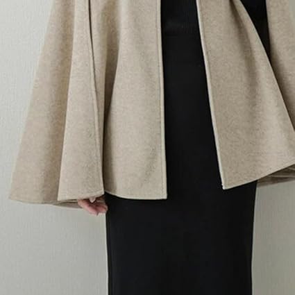 Amazon | [88flix] ケープコート カーディガン Oネック