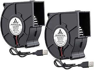 GDSTIME 7530 Blower Fan 75 x 30mm Cooling Blower Fan 75mm Turbo Case Fan USB Radial Cooling Fan Centrifugal Turbine Fan