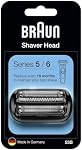 Braun Series 5 Electric Shaver Replacement Head, Easily Attachable, Compatible with All New Generation Series 5/6 Electric Shavers, 53B, Black