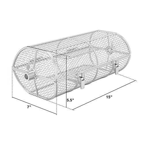 Only Fire Universal Stainless Steel Rotisserie Grill French Fries Basket Fits For Any Gas Grill #TOP1
