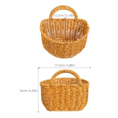 Cesta colgante de pared estilo bohemio para decorar cocinas rústicas 3