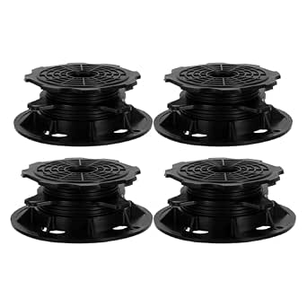 Gadpiparty 4 Piece Adjustable Tile Supports Plastic Adjustable Paving Supports
